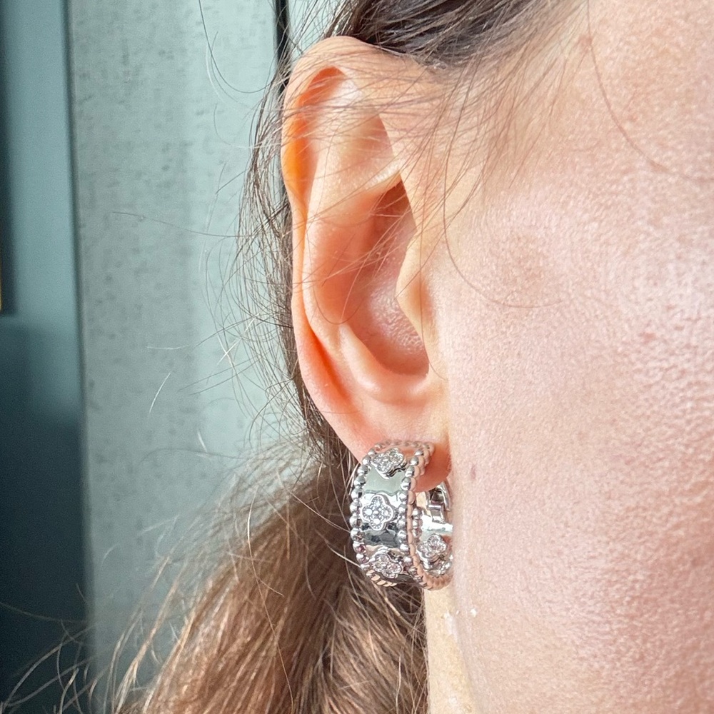 925 Silver VCA earrings - Picture 2 of 9